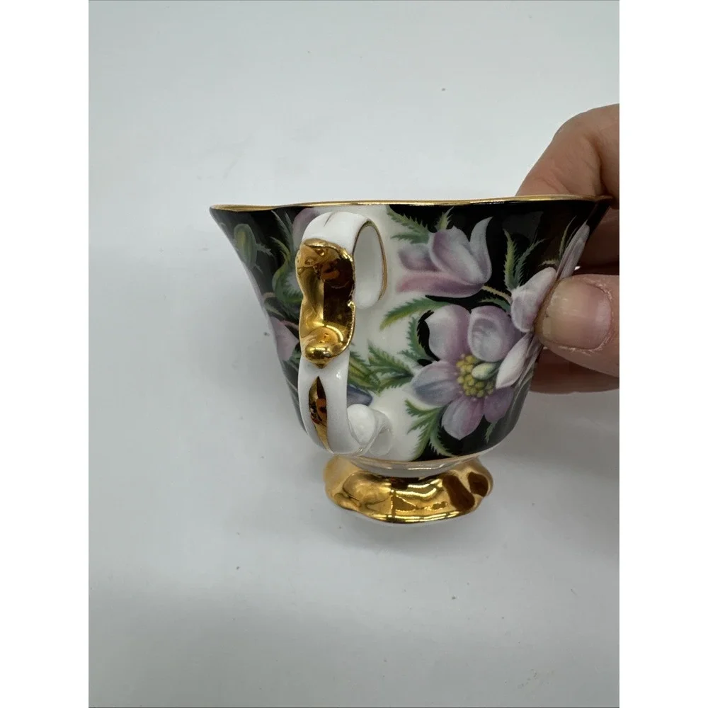 Vintage Royal Abert Provincial Flower Prairie Crocus Fine Bone‎ Teacup & Saucer